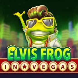 Official Slots logo: Elvis Frog In Vegas by BGAMING at Baxterbet Casino